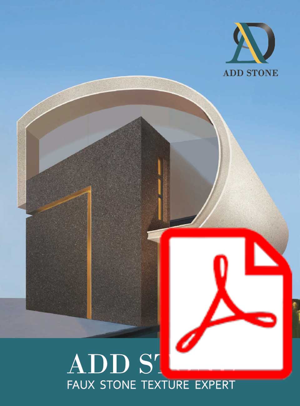 ADDSTONE AN / WAG Faux stone coating Brochure cover