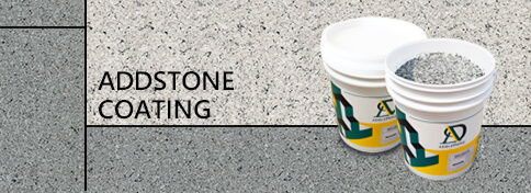 The barrels of ADD STONE COATING and the stone-like wall with ADD STONE COATING