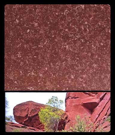 Mountain red rock
