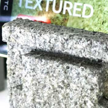 Styrofoam is applied with ADD STONE faux-stone coating, it became a stone carving phone holder